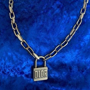 Dior Locket Link Chain Necklace